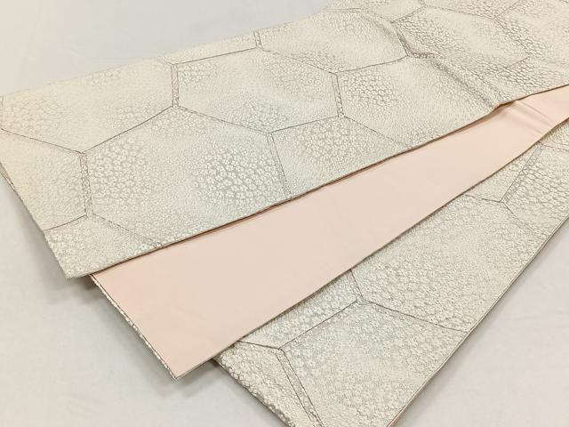 平和屋着物◎六通柄袋帯 唐織 幾何学舞花尽くし 金糸 正絹 逸品 CABH7238yk