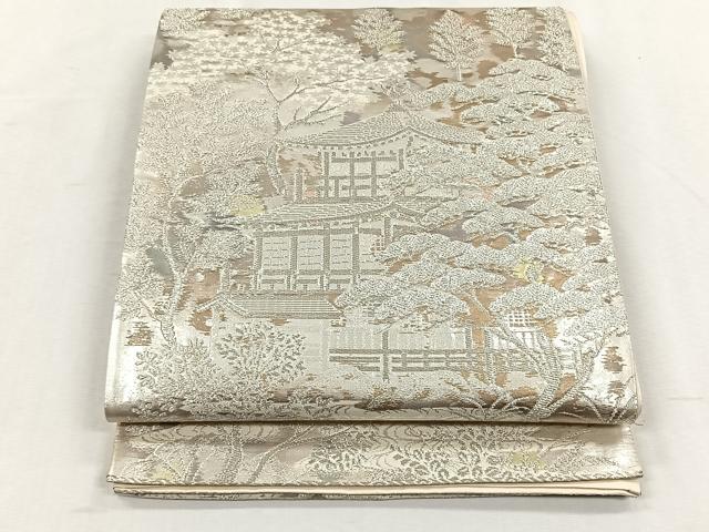 平和屋着物◎六通柄袋帯 古京錦 二重引箔 正絹 逸品 CABH7283yk