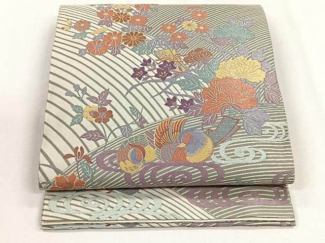 平和屋着物◎六通柄袋帯 橘 正絹 逸品 CABH7399yk
