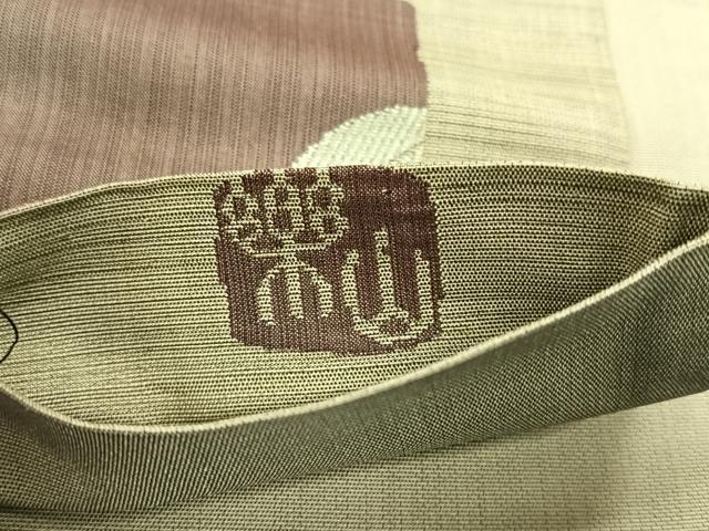 平和屋着物◎六通柄袋帯 楽山 椿 正絹 逸品 CABH7451yk
