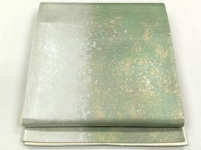 平和屋着物◎六通柄袋帯 霞文 引箔 正絹 逸品 CABH7478yk