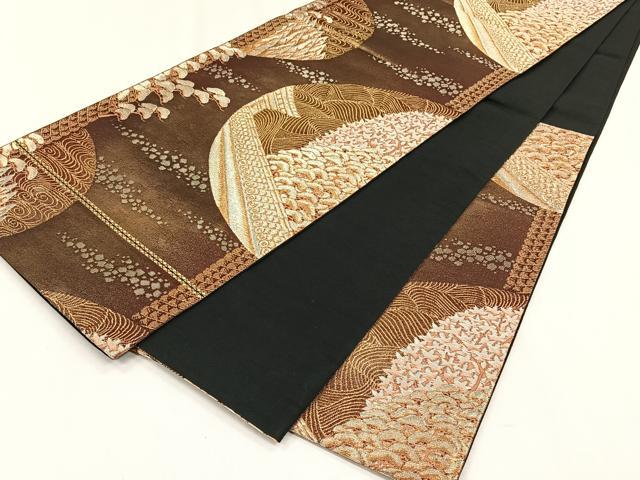 平和屋着物◎六通柄袋帯 京百景 金銀糸 正絹 逸品 CABH7547yk