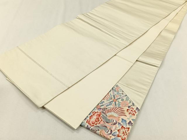 平和屋着物◎太鼓柄袋帯 向かい鳥花文 金銀糸 正絹 逸品 CABH7588yk
