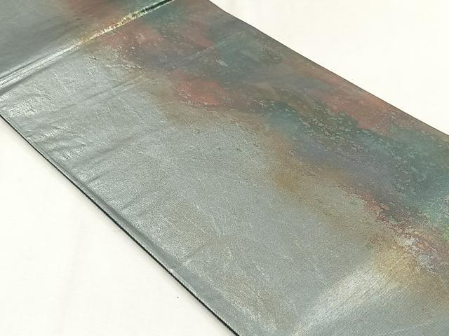平和屋着物◎六通柄袋帯 箔化粧 引箔 正絹 逸品 CABH7596yk