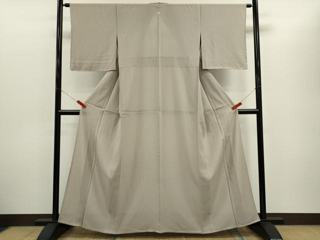 平和屋着物*夏物 色無地 絽 枯野色 反端付き 正絹 逸品 未使用 CABH7616ze