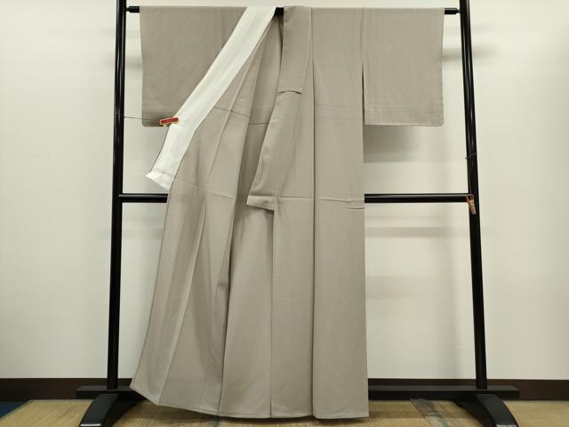 平和屋着物*夏物 色無地 絽 枯野色 反端付き 正絹 逸品 未使用 CABH7616ze