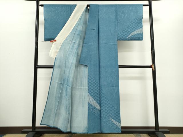 平和屋着物*夏物 訪問着 絽 青海波吉祥文 正絹 逸品 CABH7619ze