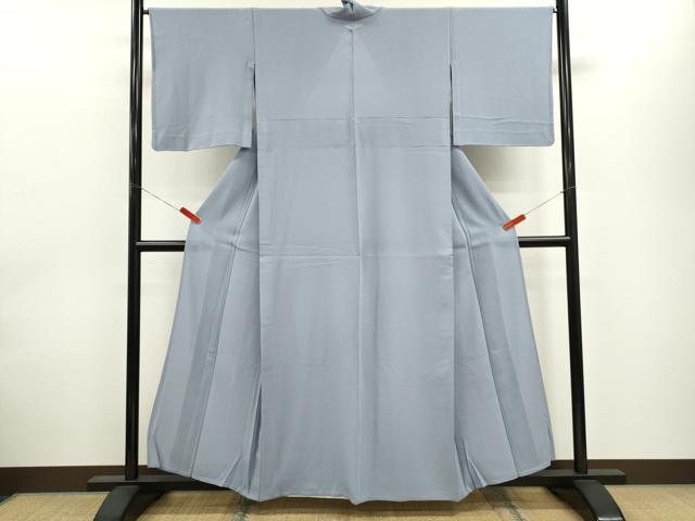 平和屋着物*夏物 色無地 絽縮緬 暁鼠色 正絹 逸品 CABH7629ze