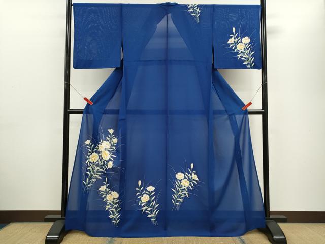 平和屋着物*夏物 訪問着 絽 草花文 正絹 逸品 CABH7635ze