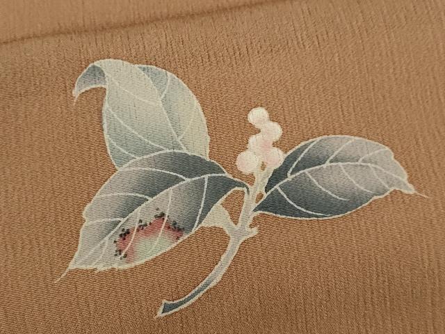 平和屋着物*十日町 加賀草木友禅の第一人者 田村哲彦 夏物 訪問着 紗 草花文 暈し染め 正絹 逸品 CABH7636ze