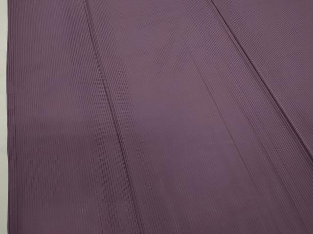 平和屋着物*夏物 色無地 縦絽 浅紫色 正絹 逸品 CABH7638ze