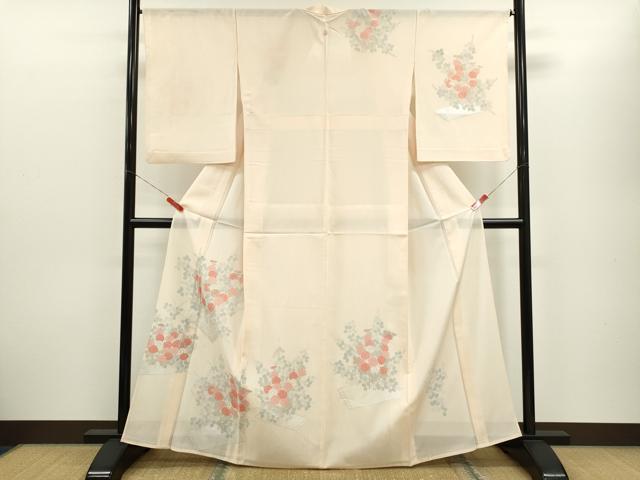 平和屋着物*夏物 訪問着 絽 駒刺繍 花筏 銀彩 正絹 逸品 CABH7649ze