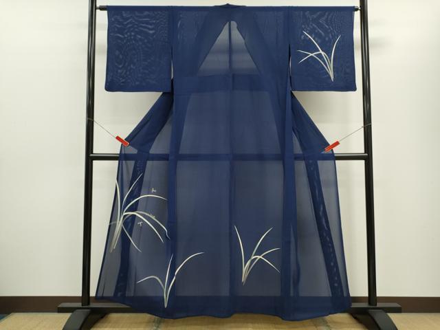 平和屋着物*夏物 訪問着 絽 蛍 草木文 金彩 正絹 逸品 CABH7664ze