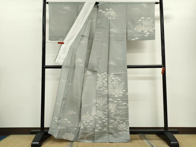 平和屋着物*夏物 訪問着 ろうけつ染め 御所解紋紗 正絹 逸品 CABH7667ze