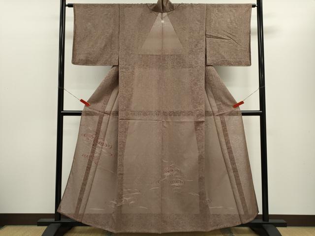 平和屋着物*夏物 色留袖 刺繍 花唐草紋紗 流水文 正絹 逸品 未使用 CABH7681ze