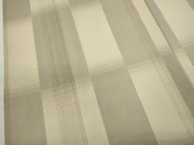 平和屋着物*夏物 大島紬 夏大島 格子柄 正絹 逸品 CABH7682ze
