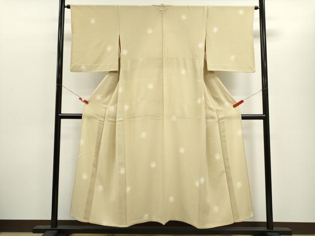 平和屋着物*夏物 小紋 紗 蛍暈し 鹿の子文 正絹 逸品 CABH7685ze