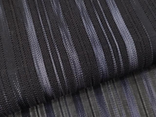 平和屋着物*夏物 お召 霞 縞 正絹 逸品 CABH7686ze