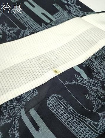 平和屋着物*夏物 紗紬 エ霞風景松文 正絹 逸品 CABH7689ze