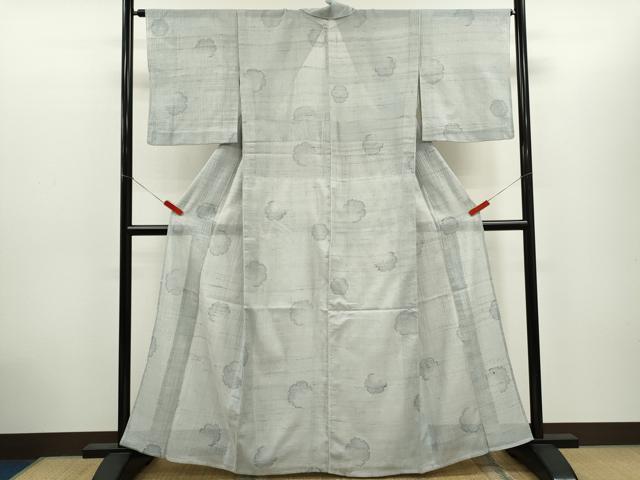 平和屋着物*夏物 絽紬 雪輪文 高島屋扱い 正絹 逸品 CABH7690ze