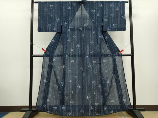 平和屋着物*夏物 紗紬 草花文 正絹 逸品 CABH7691ze