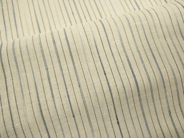 平和屋着物*夏物 紗紬 藍 縞 正絹 逸品 CABH7710ze