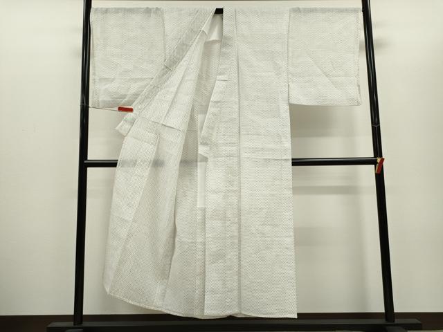 平和屋着物*夏物 男性 小千谷ちぢみ 絣文様 麻 逸品 CABH7734ze