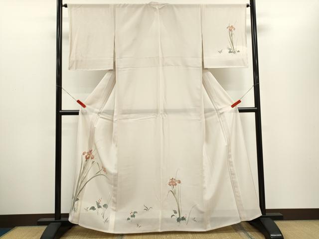 平和屋着物*夏物 訪問着 絽 駒刺繍 草花文 暈し染め 金彩 ますいわ屋扱い 正絹 逸品 未使用 CABH7749ze