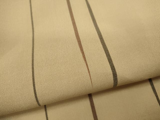 平和屋着物*夏物 紗紬 変わり縞 正絹 逸品 CABH7752ze