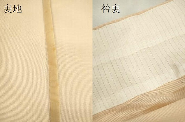 平和屋着物*夏物 色無地 絽 肌色 正絹 逸品 CABH7759ze
