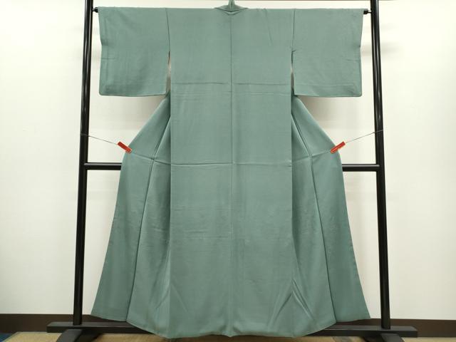 平和屋着物■色留訪問着 寿光織 草花文 銀糸 正絹 逸品 CABH7764ze