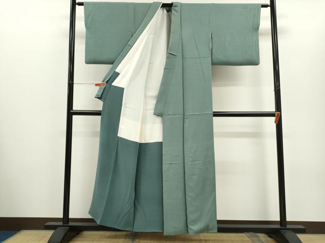 平和屋着物■色留訪問着 寿光織 草花文 銀糸 正絹 逸品 CABH7764ze