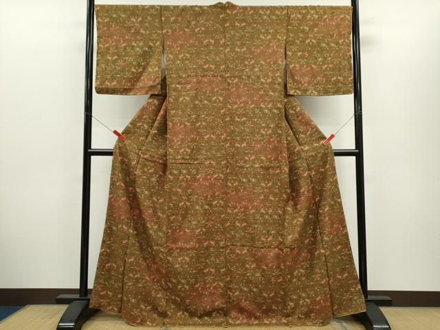 平和屋着物■ファッションブランド hiromichi nakano ヒロミチナカノ 小紋 動物草花文 正絹 逸品 未使用 CABH7775ze