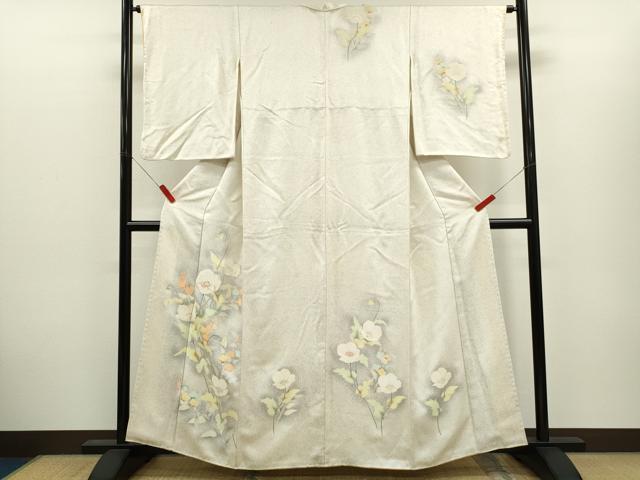 平和屋着物■訪問着 刺繍 枝花文 暈し染め 正絹 逸品 CABH7777ze