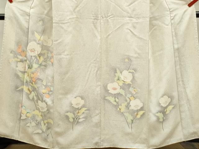 平和屋着物■訪問着 刺繍 枝花文 暈し染め 正絹 逸品 CABH7777ze
