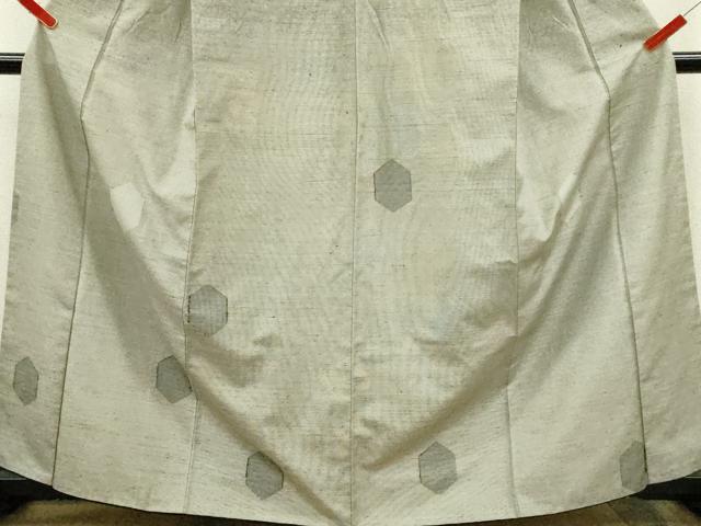 平和屋着物■上質な紬 亀甲文 正絹 逸品 CABH7786ze