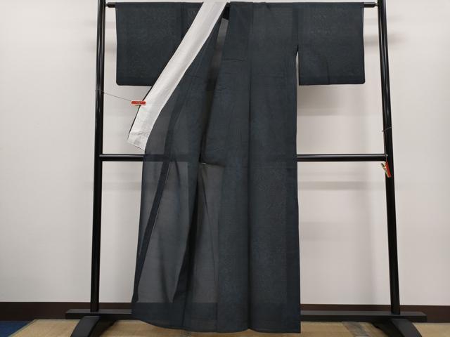 平和屋着物*夏物 本場大島紬 夏大島 切嵌吉祥花文 証紙付き 川畑辰己作 正絹 逸品 CABH7791ze