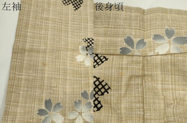 平和屋着物∴夏物 浴衣 注染 舞桜文 ますいわ屋扱い 綿 逸品 CABH7865ze