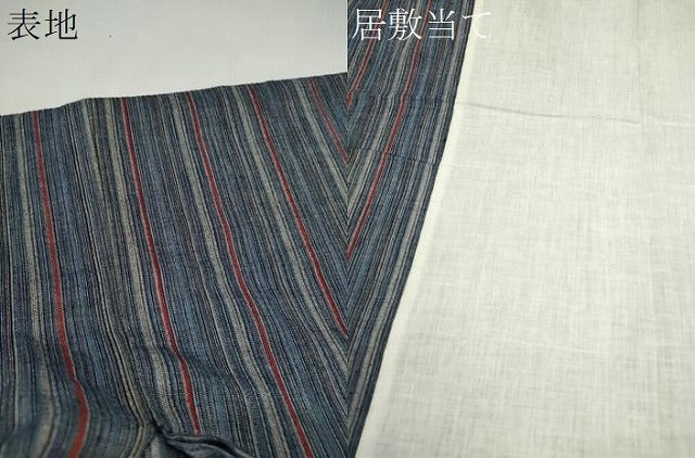平和屋着物∴夏物 阿波しじら織 浴衣 縞 綿 逸品 CABH7866ze