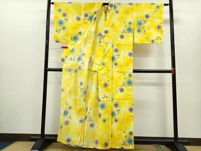 平和屋着物∴夏物 浴衣 撫子 綿 逸品 CABH7883ze