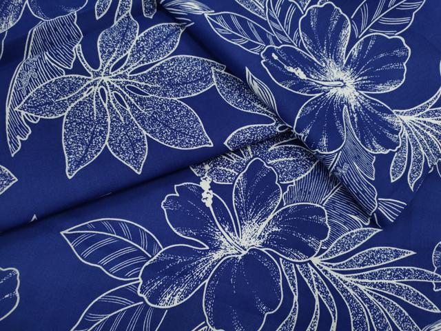 平和屋着物∴夏物 浴衣 三勝染 ハイビスカス 綿 逸品 CABH7898ze