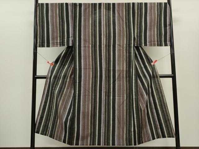平和屋着物∴男性 夏物 浴衣 縞 綿 逸品 CABH7903ze