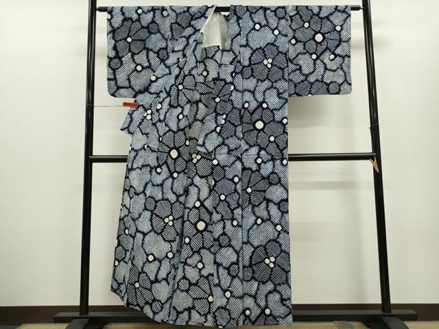平和屋着物∴夏物 浴衣 有松鳴海絞り 花尽くし 綿 逸品 CABH7920ze