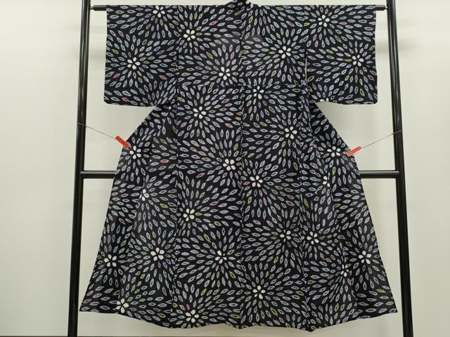 平和屋着物∴夏物 浴衣 有松鳴海絞り 花尽くし 綿 逸品 CABH7928ze