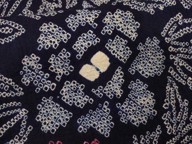 平和屋着物∴夏物 浴衣 有松鳴海絞り 花唐草文 綿 逸品 CABH7930ze