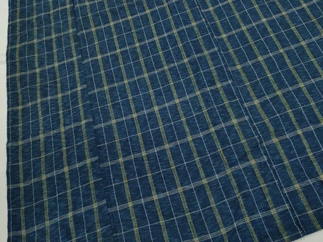 平和屋着物∴夏物 阿波しじら織 浴衣 格子柄 綿 逸品 CABH7941ze