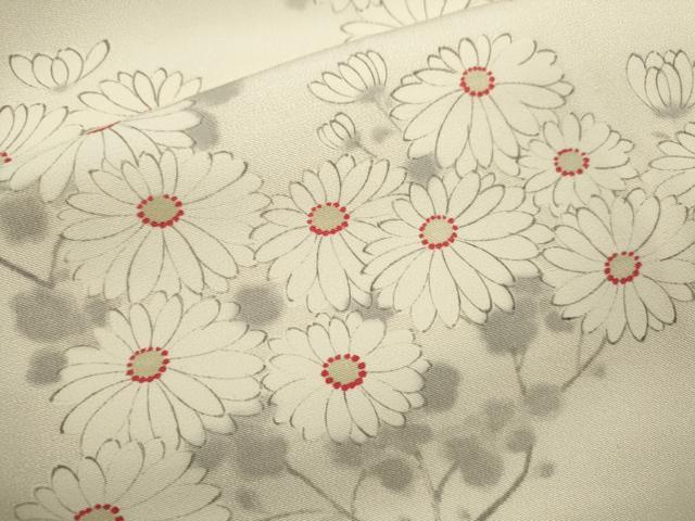 平和屋着物●上質な小紋 手描き 枝菊文 正絹 逸品 CABH7995ze