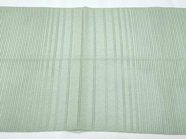 平和屋着物*夏物 西陣 川島織物 八寸名古屋帯 絽綴れ 横段文 銀糸 正絹 逸品 CABH8018fb