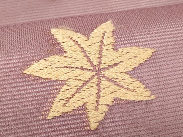 平和屋着物*夏物 九寸名古屋帯 唐織 楓 正絹 逸品 CABH8020fb
