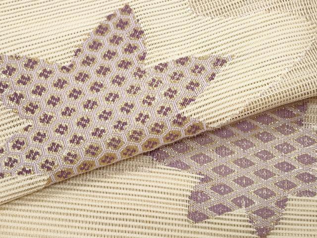 平和屋着物*夏物 八寸名古屋帯 絽綴れ 竜田川 正絹 逸品 CABH8024fb